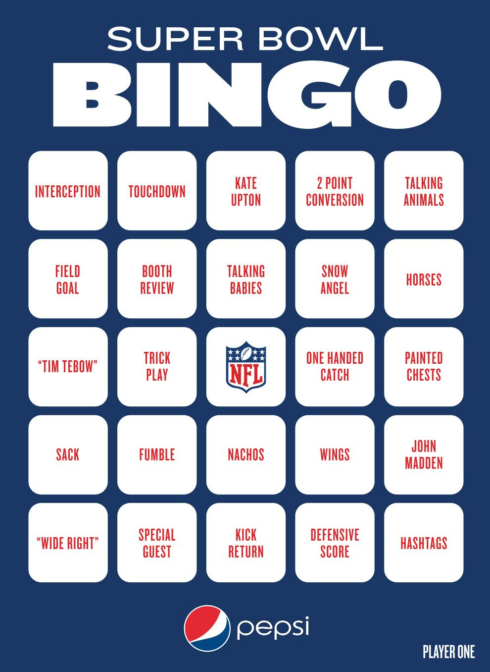 Super Bowl Bingo To Play During The Big Game (With Images