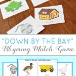 Teaching Kids To Rhyme: Rhyming Match Game (Free Printable