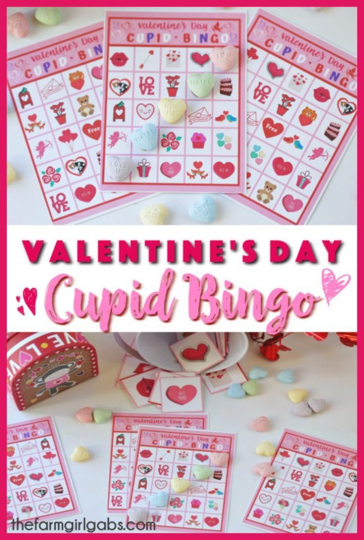 Printable Cupid Bingo Cards