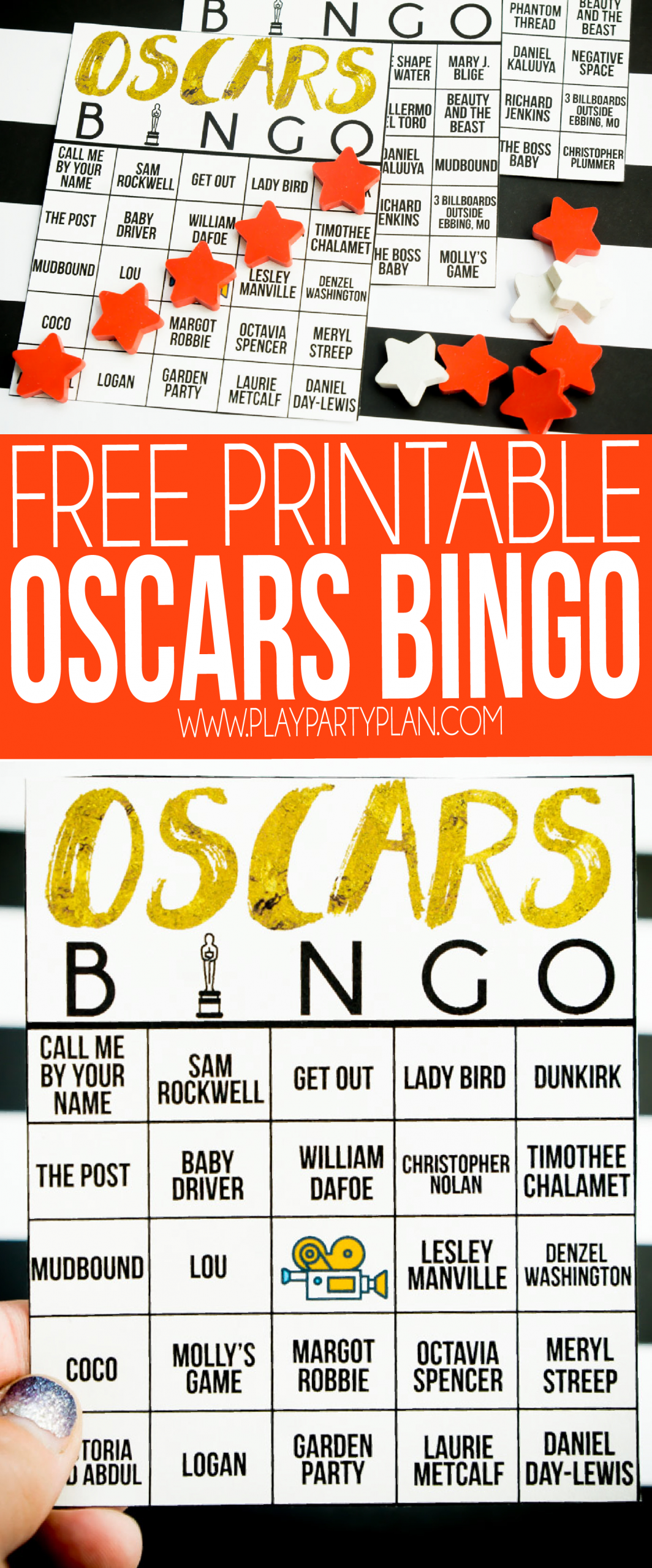 This Oscar Bingo Game Is Perfect For Your Next Oscar Party