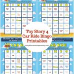 Toy Story 4 Printables – Car Ride Bingo | Toy Story, Bingo
