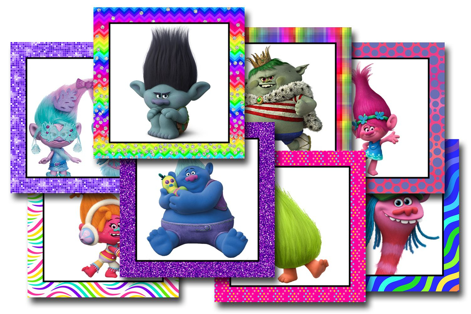 Trolls Free Printable Bingo Cards - Trolls Birthday Party