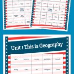 Unit 1 This Is Geography Bingo | Free Printable Bingo Cards
