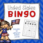 United States Bingo | Bingo, States, Capitals, Bingo Cards