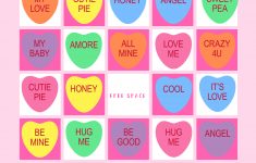 Valentine's Day Conversation Heart Bingo Game | Heart Bingo