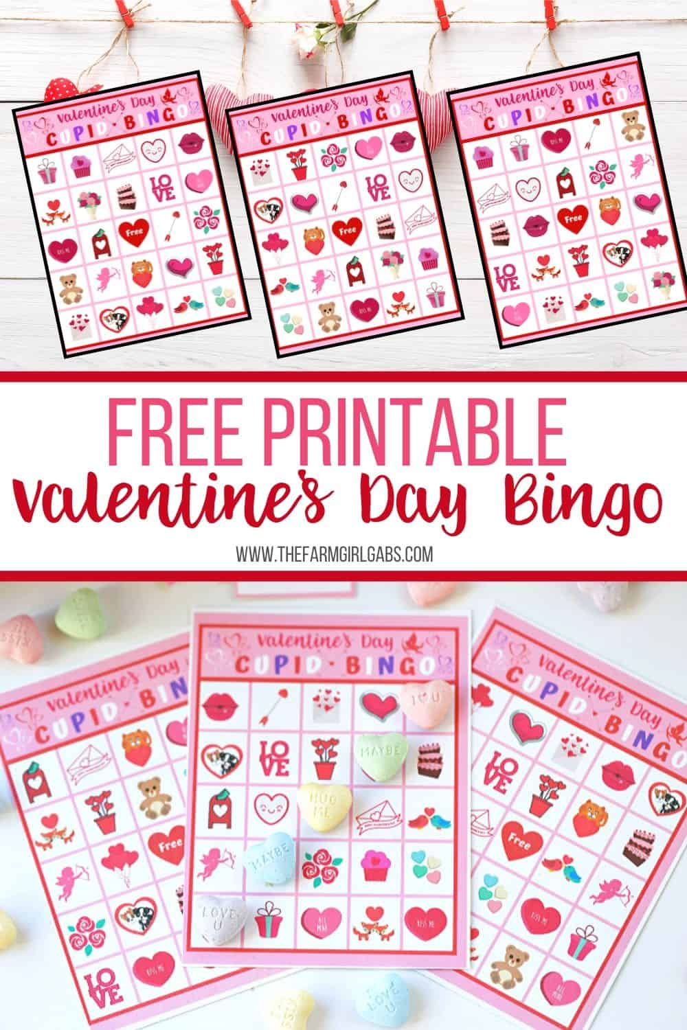 Valentine&amp;#039;s Day Cupid Bingo - The Farm Girl Gabs®