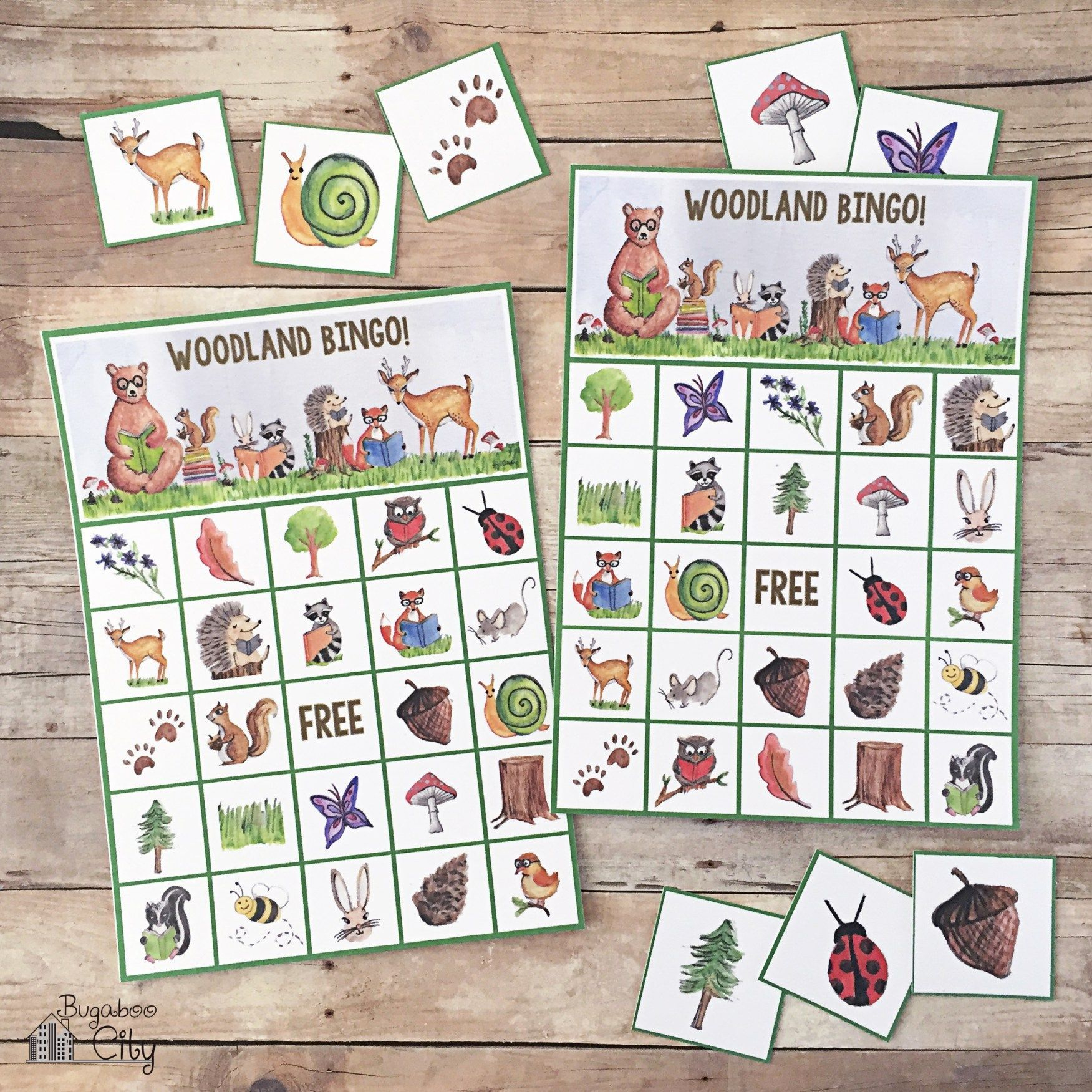 Woodland-Bingo-Forest-Animals-Free-Printable | Bingo