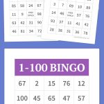 1 100 Bingo | Free Printable Bingo Cards, Bingo Cards