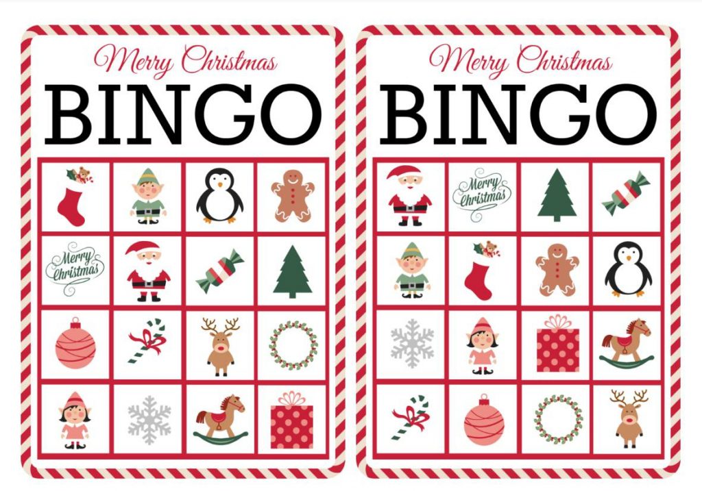 11 Free, Printable Christmas Bingo Games For The Family Printable