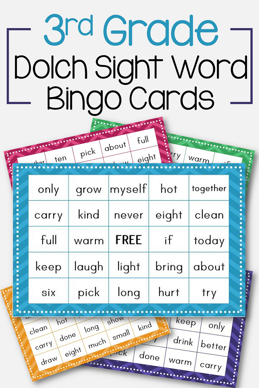 1st grade sight word bingo