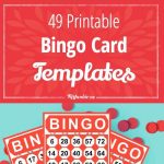 49 Printable Bingo Card Templates | Bingo Card Template