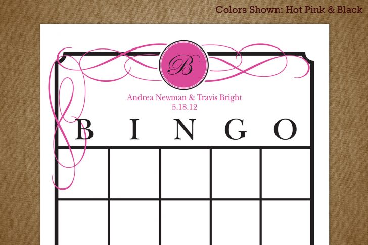 Free Printable Blank Bingo Cards For Bridal Shower