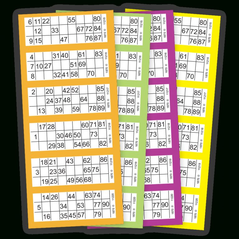 90 Number | Bingo Paper | Arrow International | Printable Bingo Cards