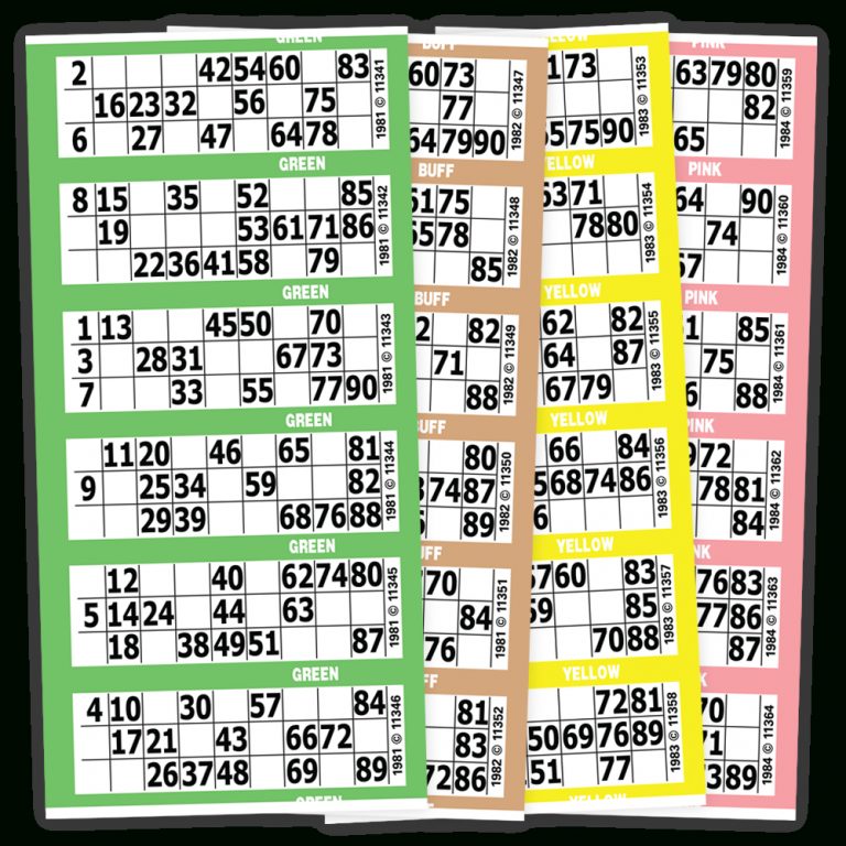 Bingo Printable Cards 1 90