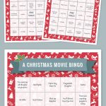 A Christmas Movie Bingo | Printable Christmas Bingo Cards