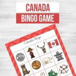 A Fun Printable Canada Bingo Game For Kids To Learn About