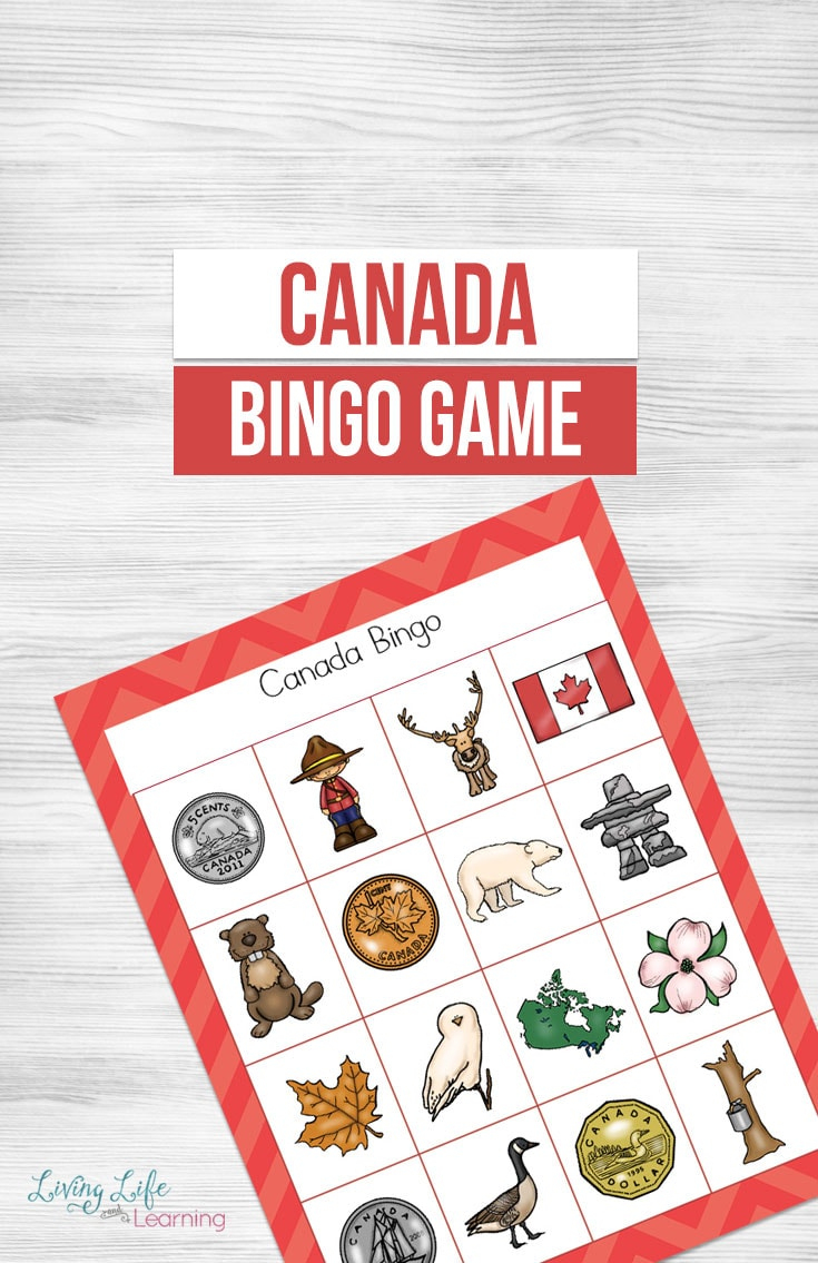 A Fun Printable Canada Bingo Game For Kids To Learn About