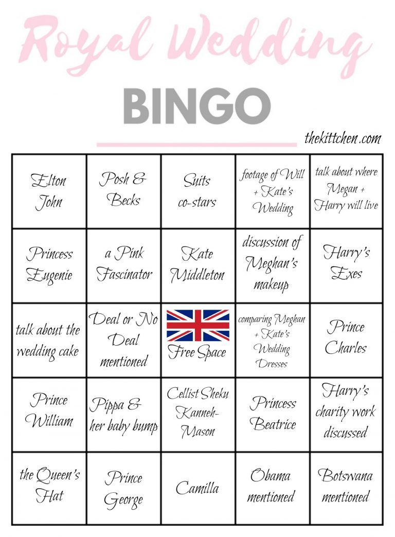 A Royal Wedding Watch Party &amp;amp; Royal Wedding Bingo | Wedding