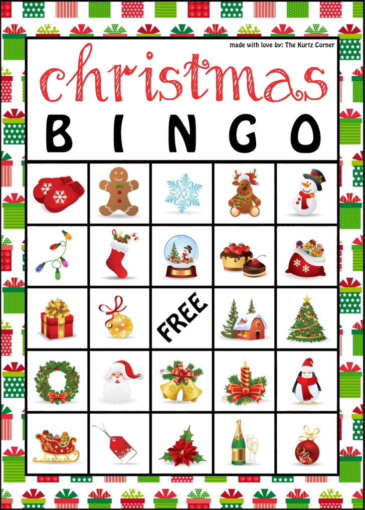 Printable Christmas Number Bingo Cards
