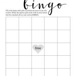 Baby Shower Bingo Printable Cards Template   Paper Trail Design