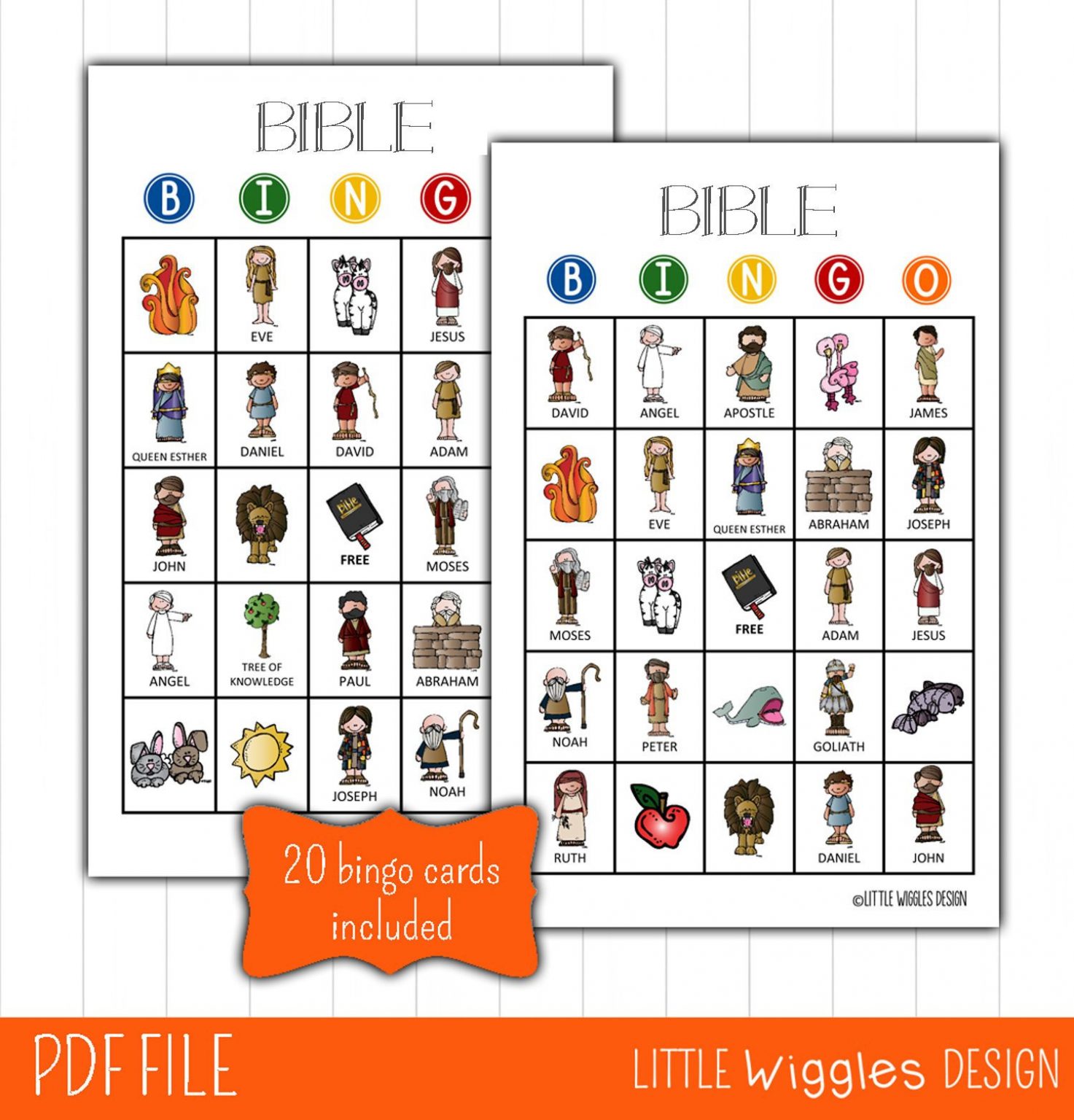 Bible Bingo Game Free Printable - 2023 Calendar Printable
