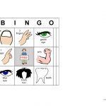Bingo Body Parts   English Esl Worksheets For Distance