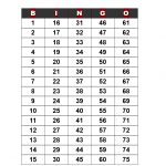 Bingo Call Sheet   How To Create A Bingo Call Sheet