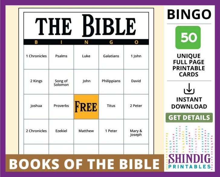 Printable Church Bingo Cards