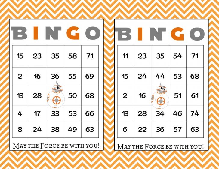 Printable Bingo Cards 1-75 No Free Space