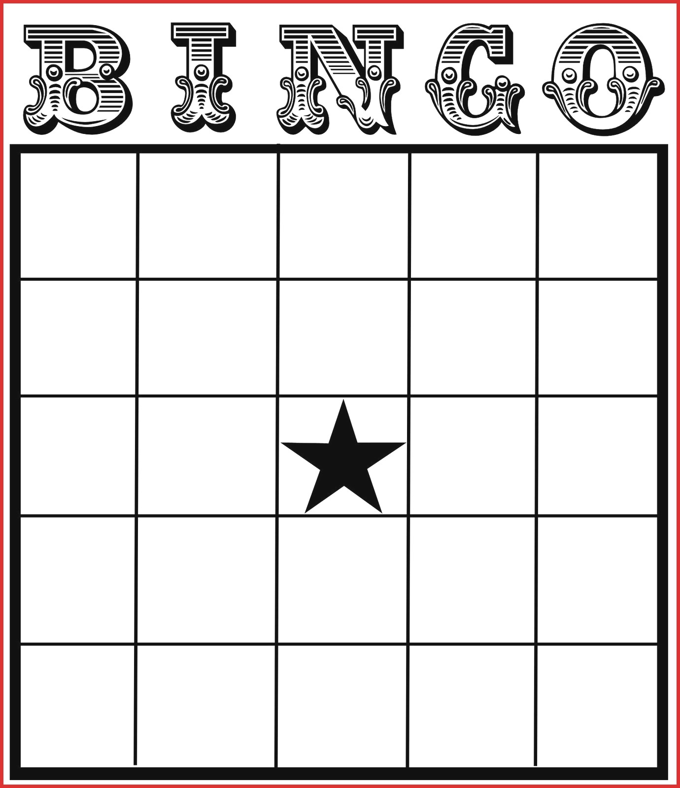 Bingo Card Template Word - Tomope.zaribanks.co