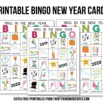 Bingo New Year Printables | New Year Printables, Bingo
