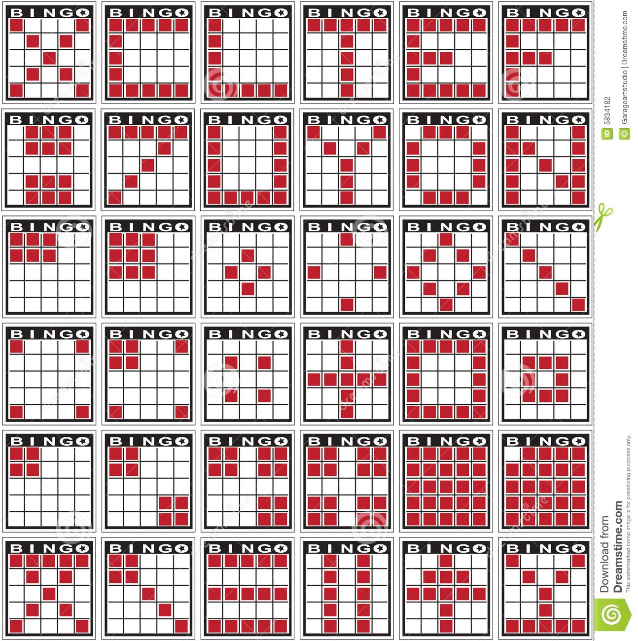 Bingo Patterns Stock Photography Image 5834182 Bingo Printable