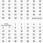 Bingo Style   52 Week Money Saving Challenge. Prints Two On