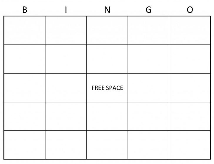 Need A Bingo Card Printable