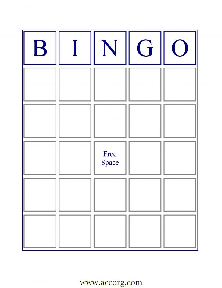 Free Online Printable Blank Bingo Cards