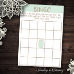 Blank Bingo Template Mason Jar Theme Bingo Card Rustic Wedding Theme Party  Game Wedding Shower Game