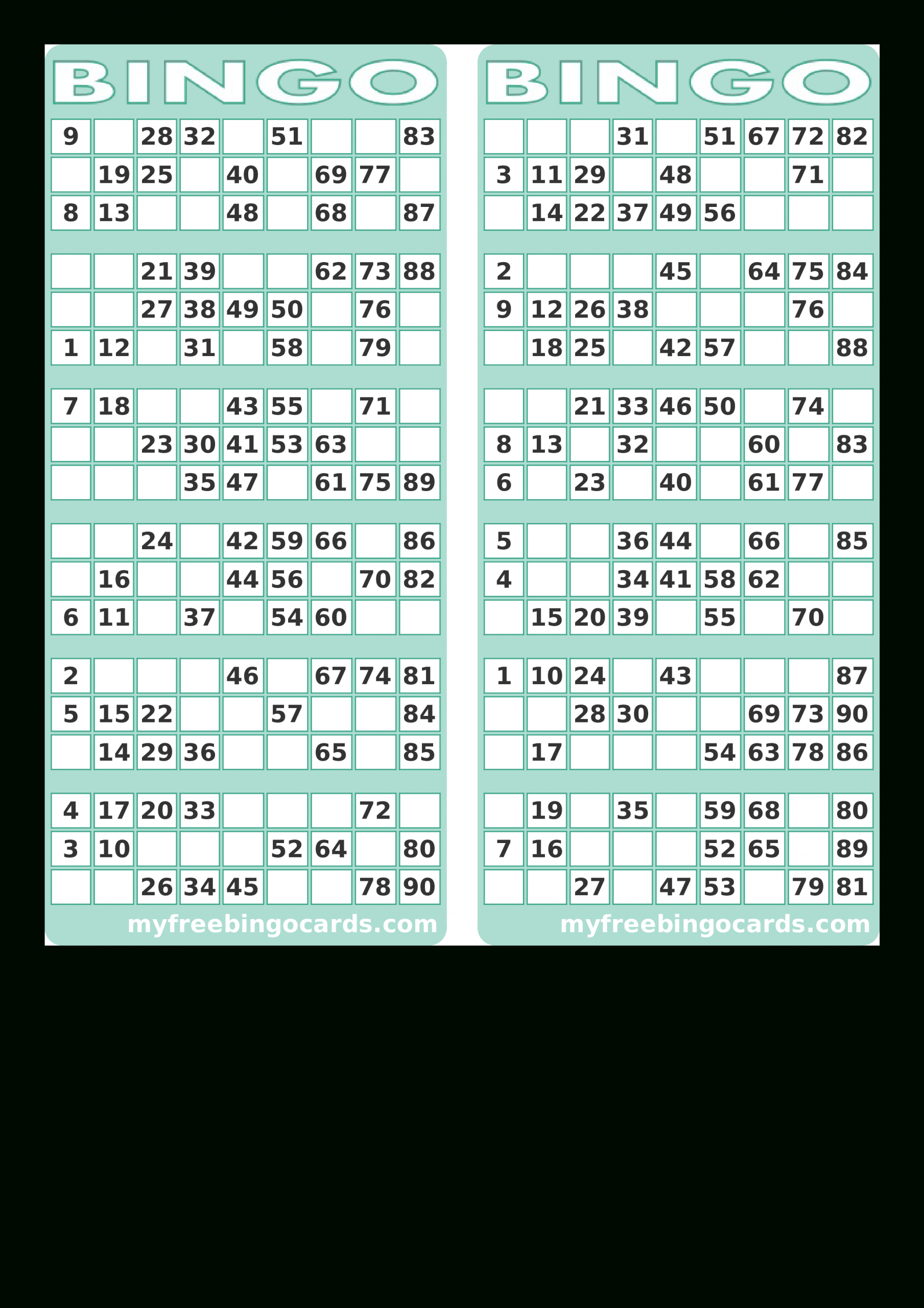 Blank Printable Bingo Card | Templates At
