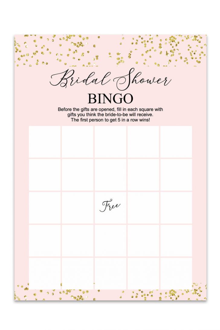 Free Printable Bingo Cards Blank Editable Wedding