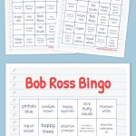 Bob Ross Bingo | Free Printable Bingo Cards, Bingo Cards