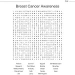 Breast Cancer Awareness Word Search   Wordmint