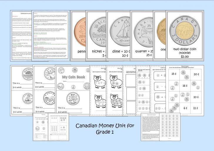 Canadian Money Bingo Cards Printable