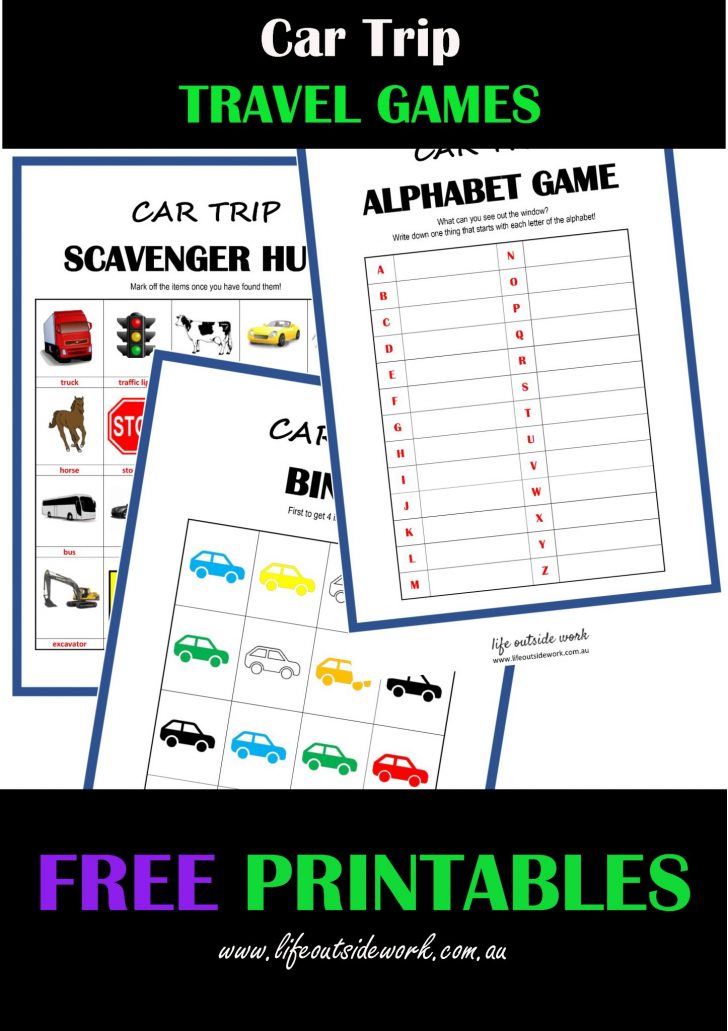 Printable Roadkill Bingo Cards