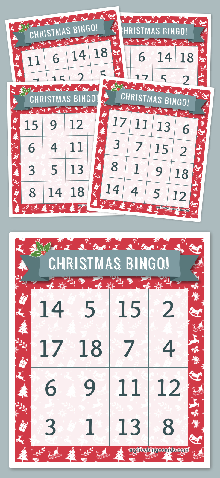 Christmas Bingo! | Free Printable Bingo Cards, Bingo Cards