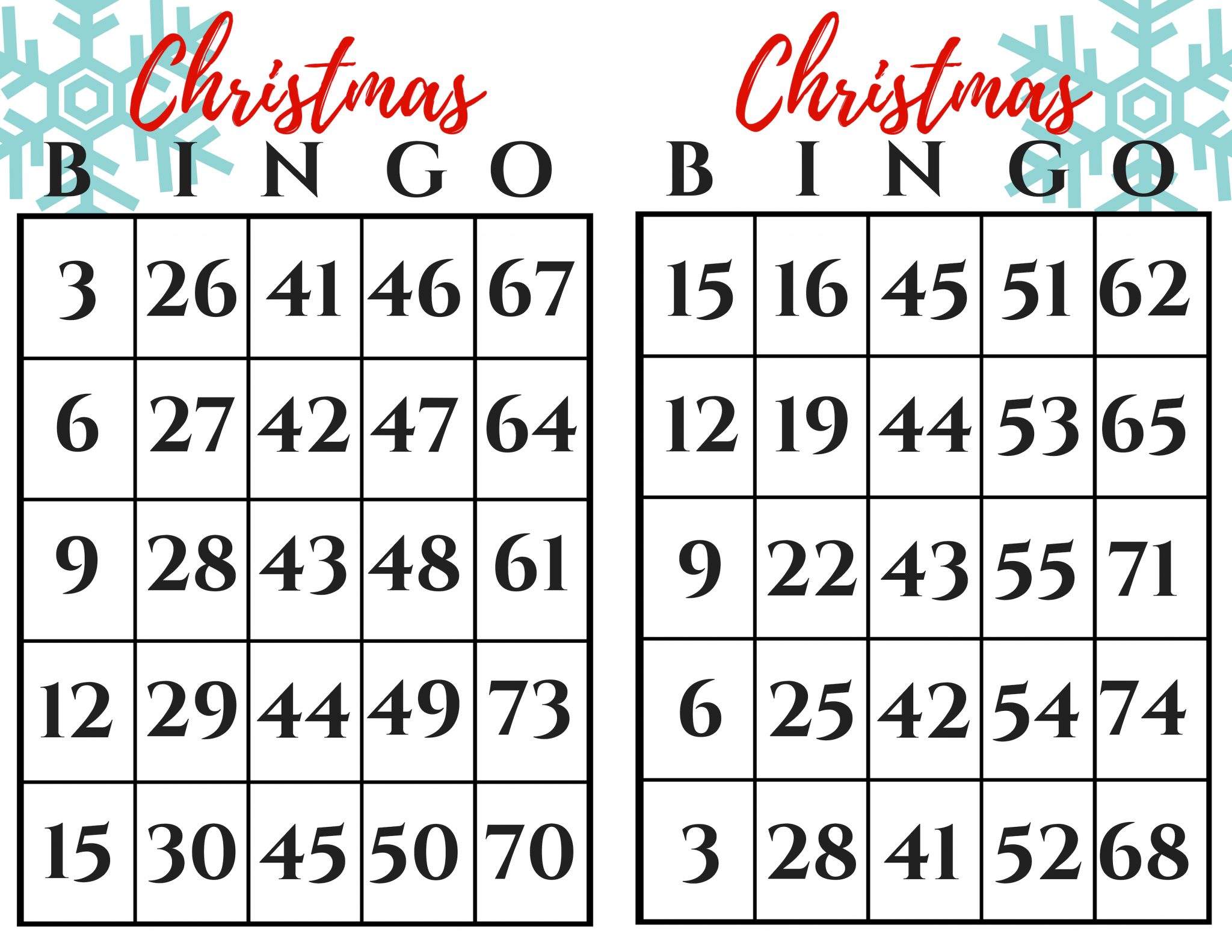 Christmas Bingo Gift Exchange Game December Pin Challenge Printable 