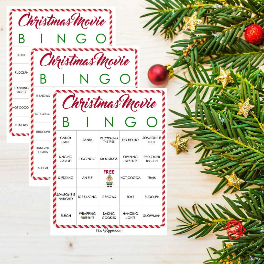 Christmas Movie Bingo Printables - These Free Printables Are