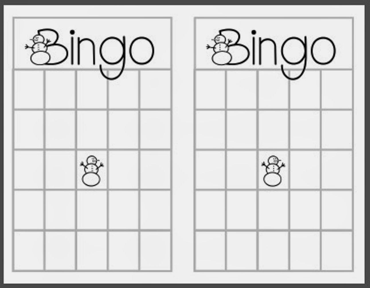 Christmas+Blank+Bingo+Card+Template | Bingo Card Template