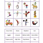 Circus Bingo   English Esl Worksheets For Distance Learning
