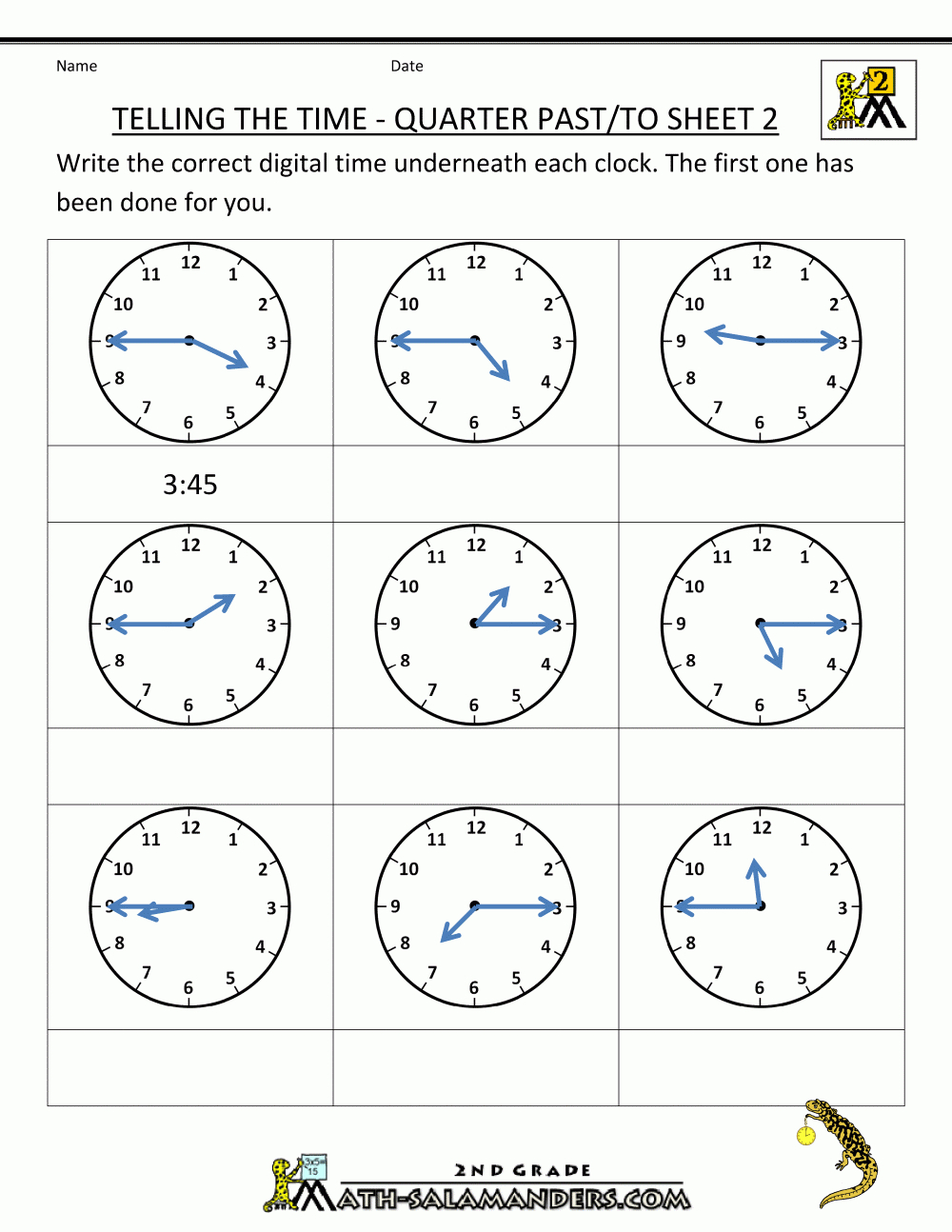 clock worksheets quarter past and quarter to time printable bingo cards