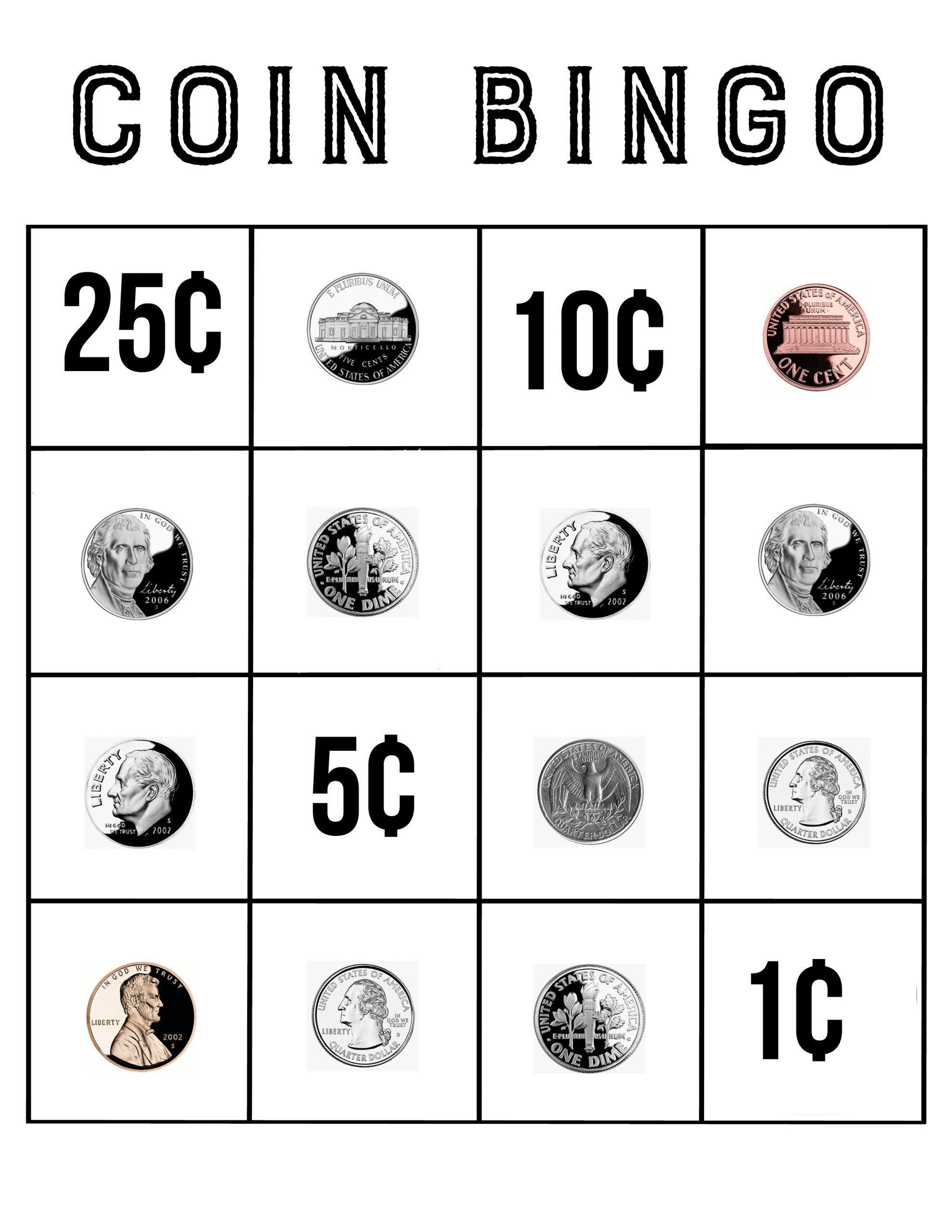 Coin Bingo Free Printable The Crafting Chicks 1 Scaled 