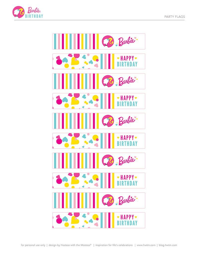 Free Printable Barbie Bingo Cards - Printable Bingo Cards